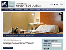 Tablet Screenshot of granhotelregente.es